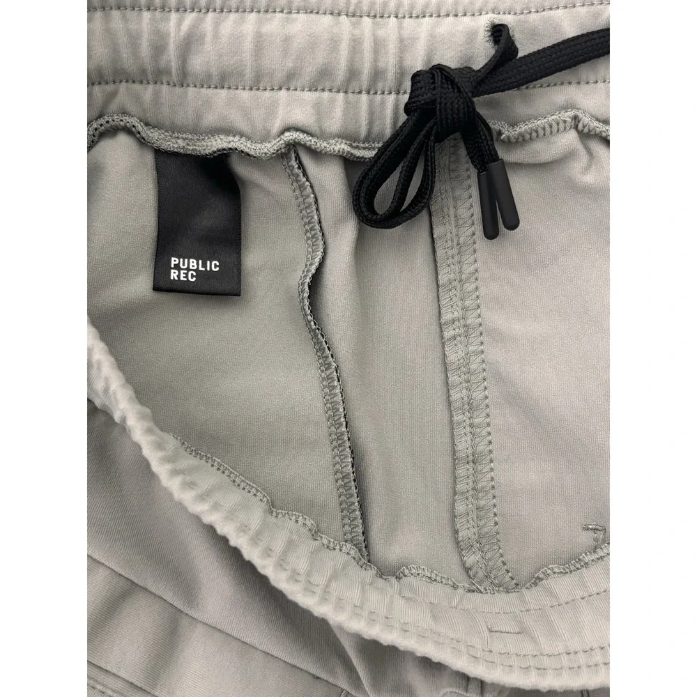 PUBLIC REC Mens All Day Pants Light Grey Stretch Zip Pocket Casual 36x30 0462